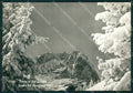 Bolzano Selva di Valgardena Sassolungo Nevicata FG Foto cartolina KB5356 – fronte