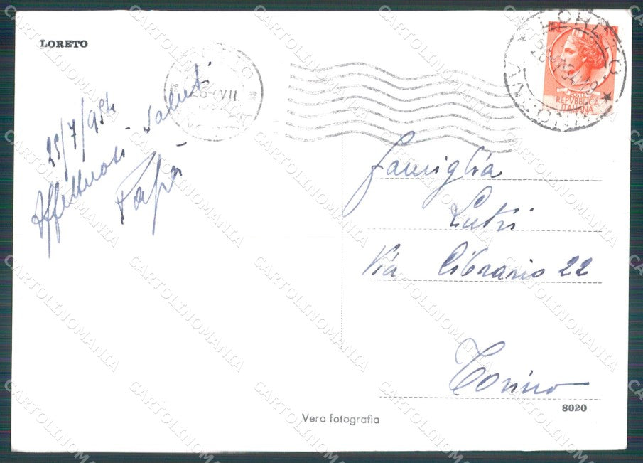 Ancona Loreto FG Foto cartolina KB5374 – retro