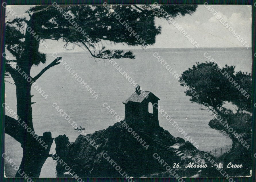 Savona Alassio PIEGHE STRAPPINO FG Foto cartolina KB5394 – fronte