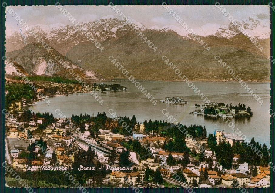 Verbania Stresa Lago Maggiore Isole Borromeo PIEGHINA FG Foto cartolina KB5406 – fronte
