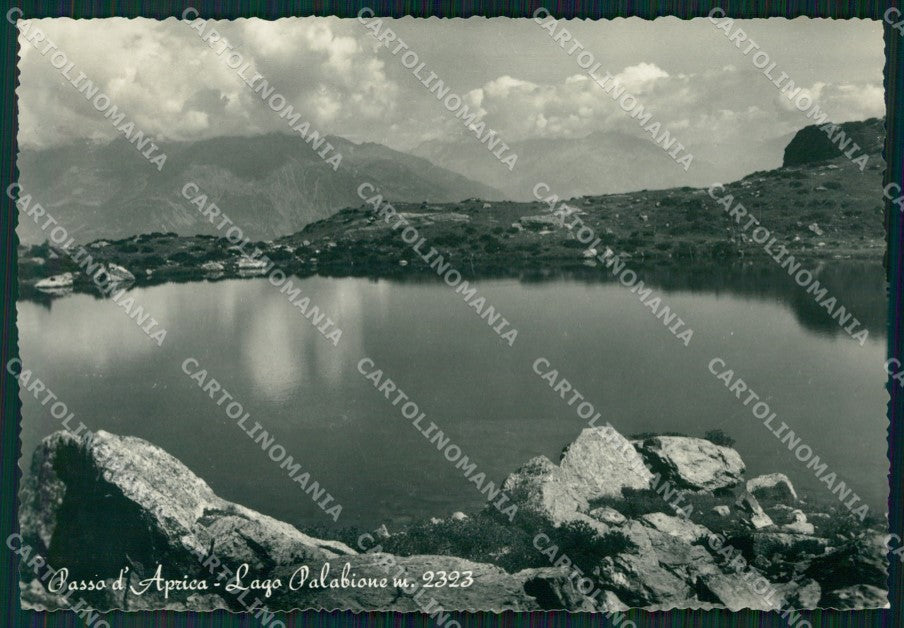 Sondrio Passo d'Aprica Lago Palabione FG Foto cartolina KB5421 – fronte