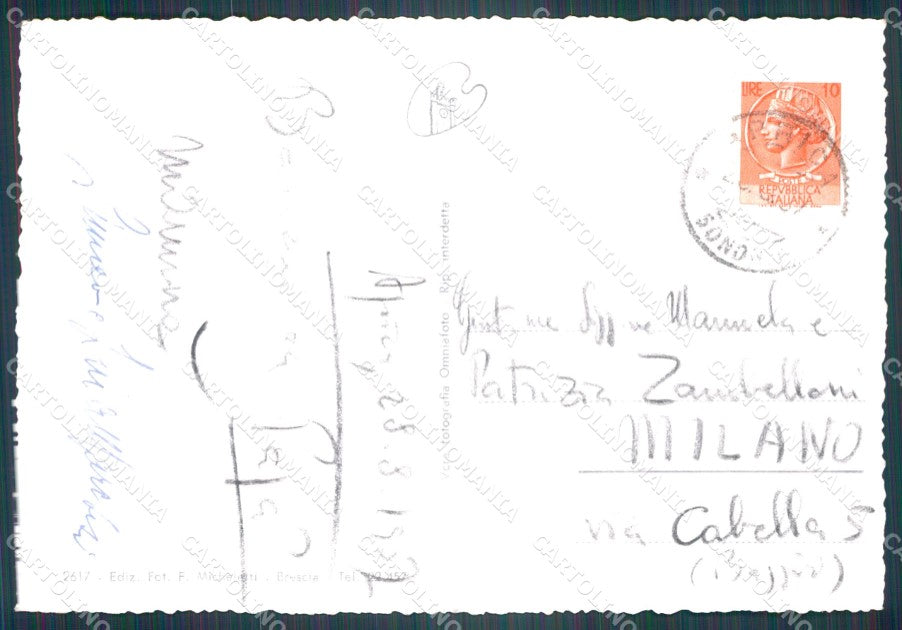 Sondrio Passo d'Aprica Lago Palabione FG Foto cartolina KB5421 – retro