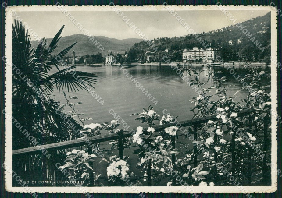 Como Cernobbio Lago di PIEGHINE FG Foto cartolina KB5430 – fronte
