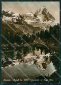 Aosta Valtournenche Cervinia Breuil Cervino Lago Bleu FG Foto cartolina KB5452 – fronte