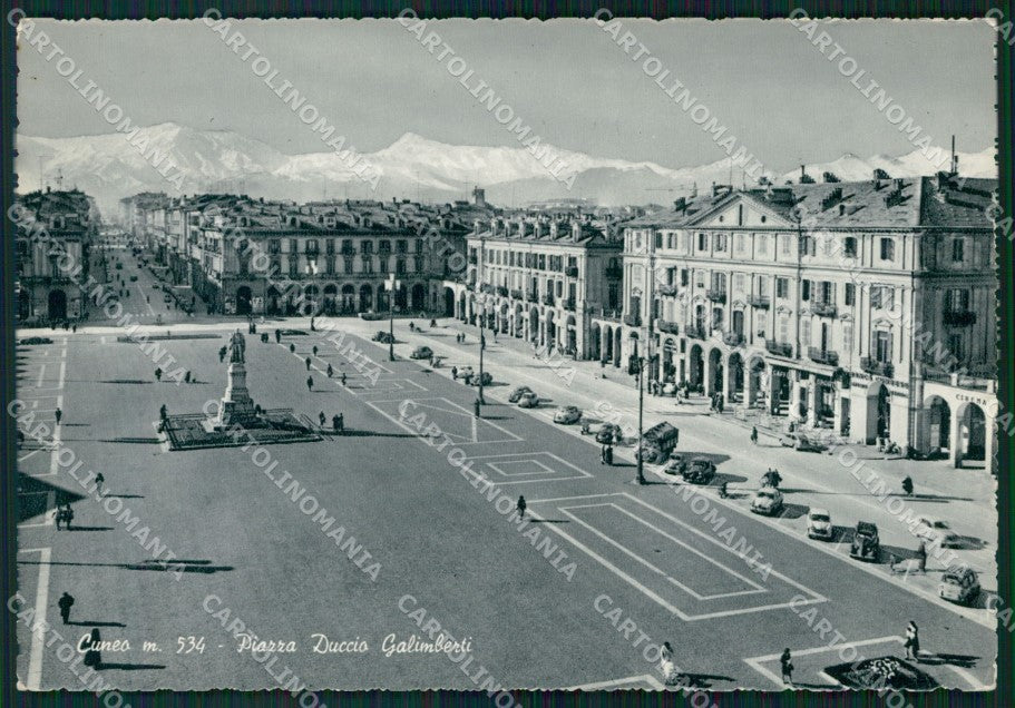 Cuneo Città Auto PIEGA FG Foto cartolina KB5456 – fronte