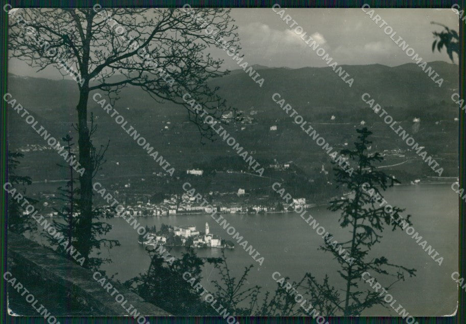 Novara Isola San Giulio Lago d'Orta PIEGHINA FG Foto cartolina KB5457 – fronte