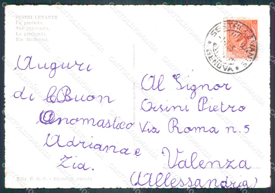 Genova Sestri Levante FG Foto cartolina KB5461 – retro