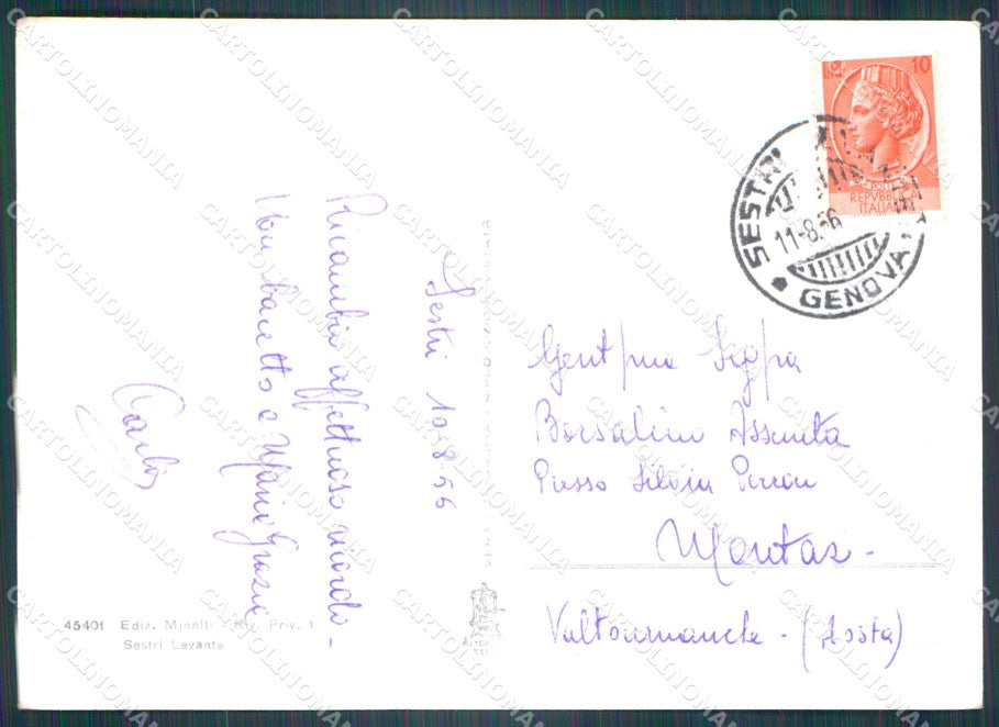 Genova Sestri Levante FG Foto cartolina KB5462 – retro