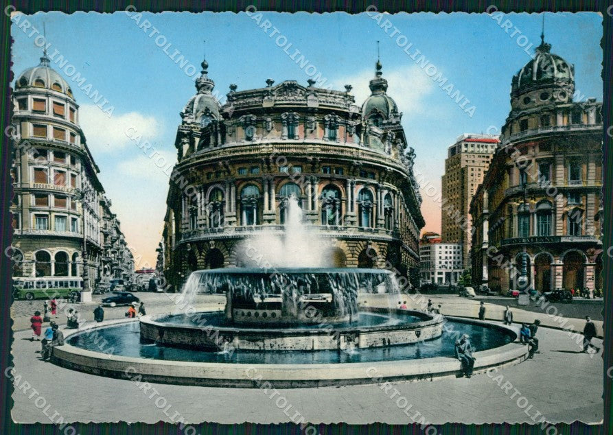 Genova Città Fontana FG Foto cartolina KB5473 – fronte