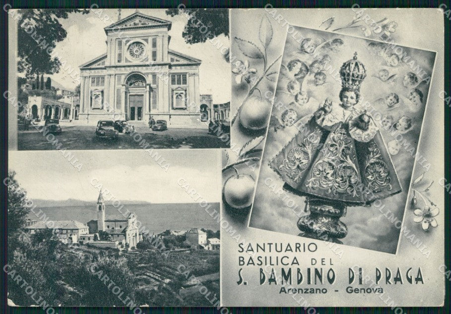 Genova Arenzano Santuario PIEGHE FG Foto cartolina KB5481 – fronte