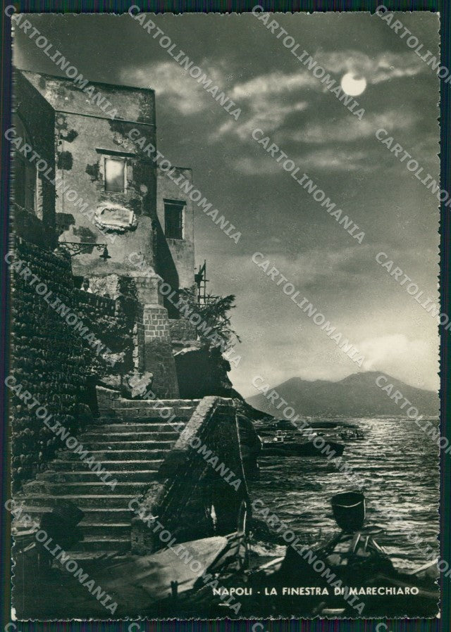 Napoli Città Marechiaro Chiaro di Luna FG Foto cartolina KB5499 – fronte