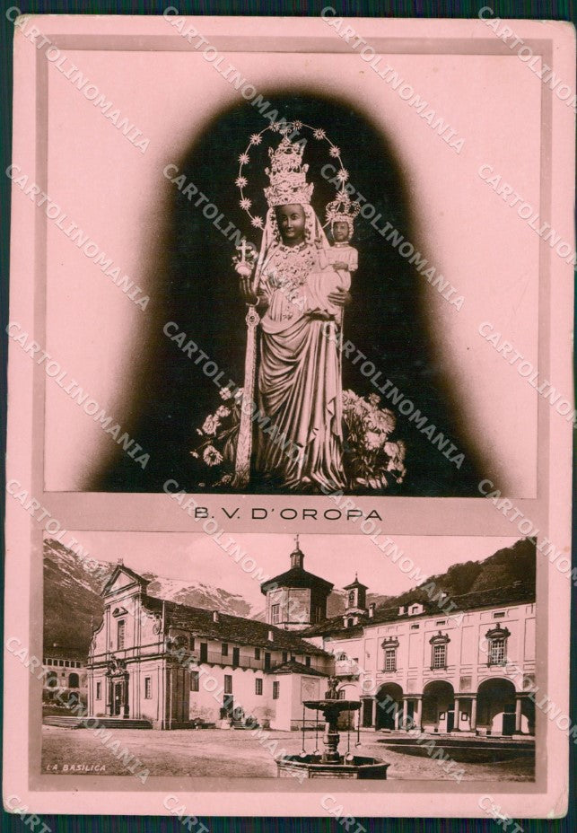 Biella Oropa Santuario PIEGHINA FG Foto cartolina KB5521 – fronte