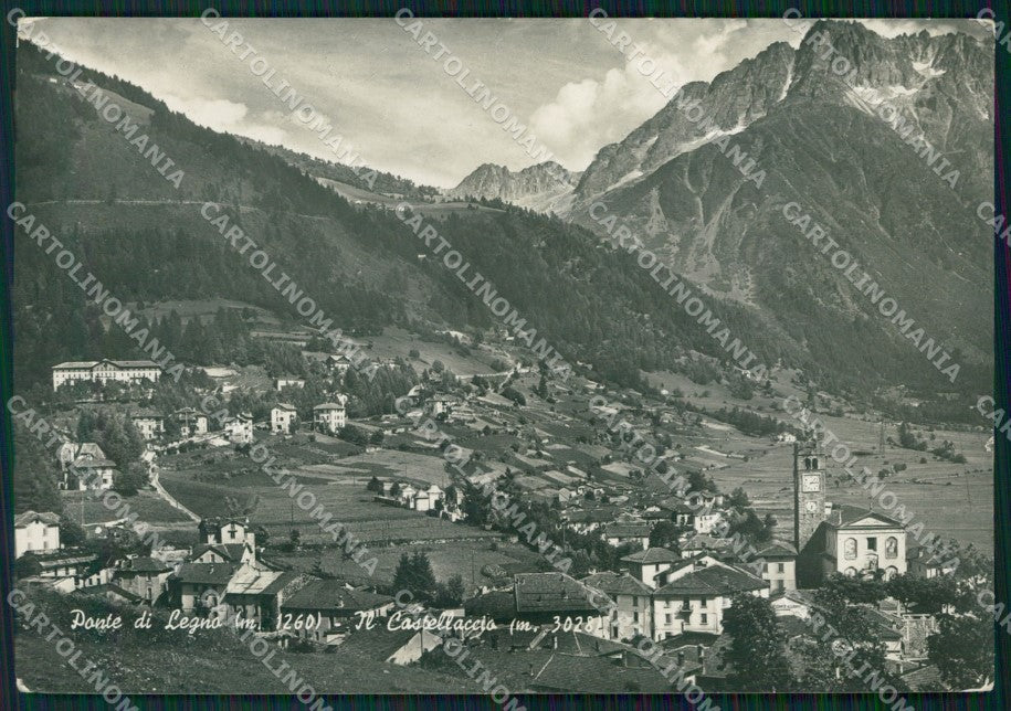 Brescia Ponte di Legno Castellaccio FG Foto cartolina KB5527 – fronte