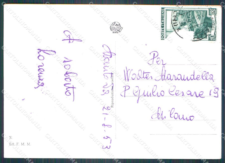 Mantova Città Ponte San Giorgio FG Foto cartolina KB5535 – retro