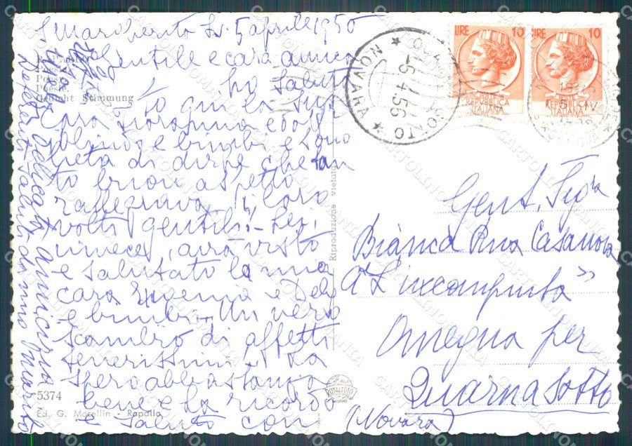 Genova Rapallo FG Foto cartolina KB5558 – retro