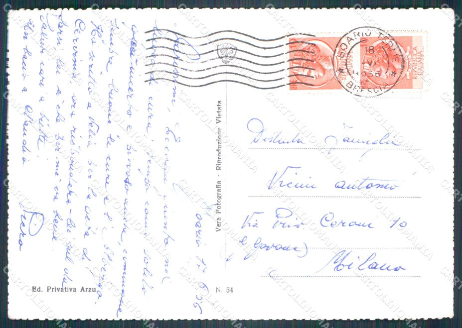 Brescia Darfo Boario Terme FG Foto cartolina KB5585 – retro