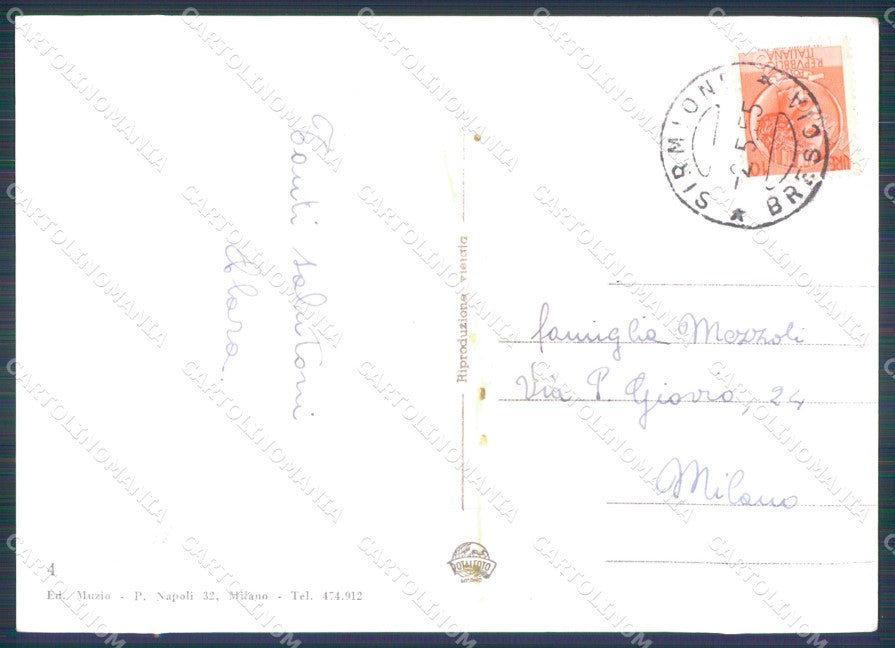 Brescia Sirmione FG Foto cartolina KB5592 – retro