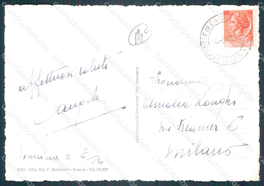 Brescia Sirmione FG Foto cartolina KB5593 – retro
