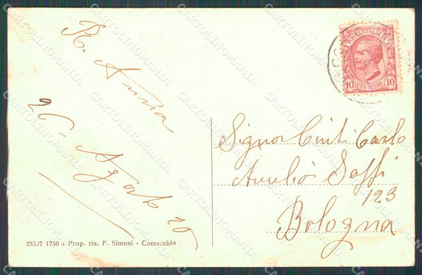 Ferrara Comacchio Pesca Anguilla cartolina KF0009 – retro