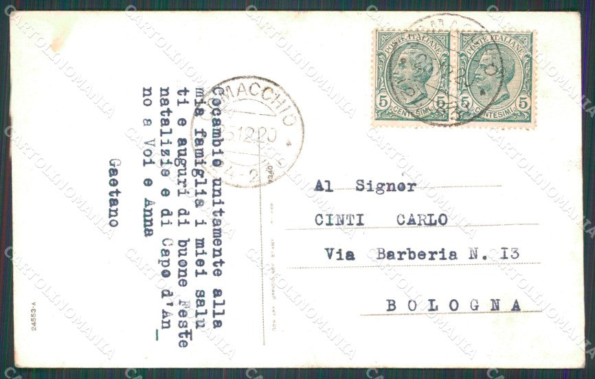 Ferrara Comacchio cartolina KF0038 – retro