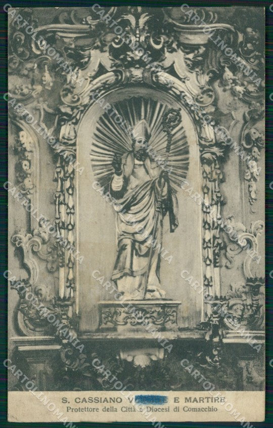 Ferrara Comacchio Protettore San Cassiano SCOLLATA cartolina KF0055 – fronte