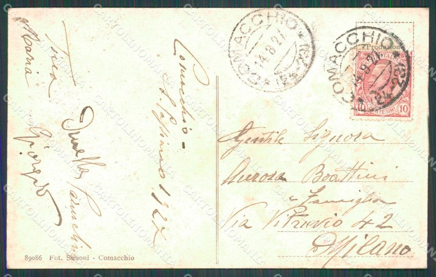 Ferrara Comacchio Protettore San Cassiano SCOLLATA cartolina KF0055 – retro