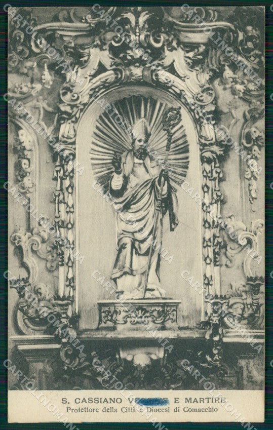 Ferrara Comacchio Protettore San Cassiano cartolina KF0056 – fronte
