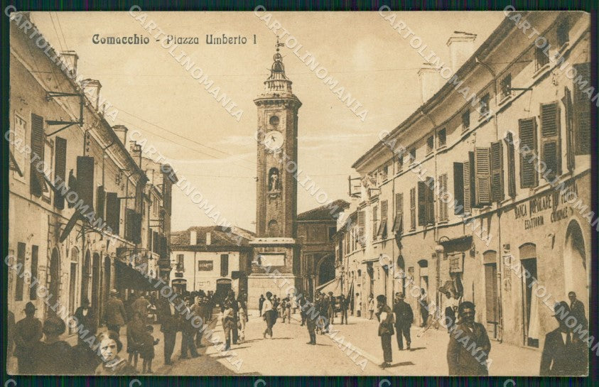 Ferrara Comacchio Banca SCOLLATA cartolina KF0072 – fronte
