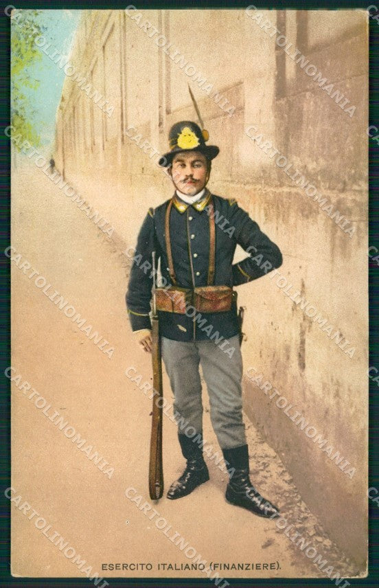 Roma Città GdF Guardia di Finanza Militari Uniforme cartolina KF0105 – fronte