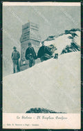 Sondrio Stelvio Nevicata GdF Guardia di Finanza Militari cartolina KF0112 – fronte