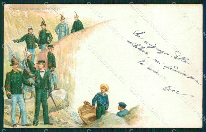 GdF Guardia di Finanza Militari STRAPPINO cartolina KF0135 – fronte