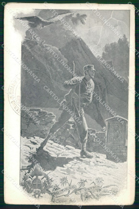 GdF Guardia di Finanza Militari Cenni 1903 cartolina KF0146 – fronte