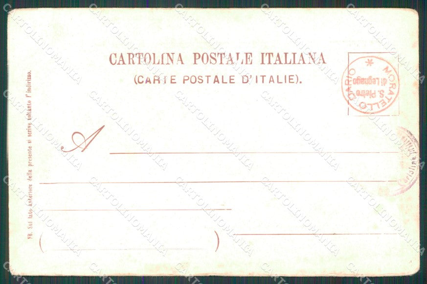 GdF Guardia di Finanza Militari Cenni 1903 cartolina KF0146 – retro