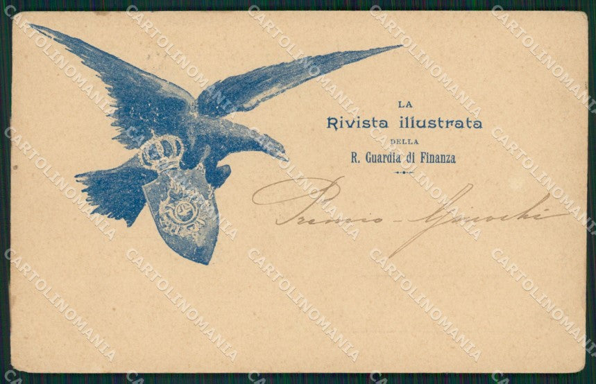 GdF Guardia di Finanza Militari Rivista Illustrata PIEGHINA cartolina KF0155 – fronte