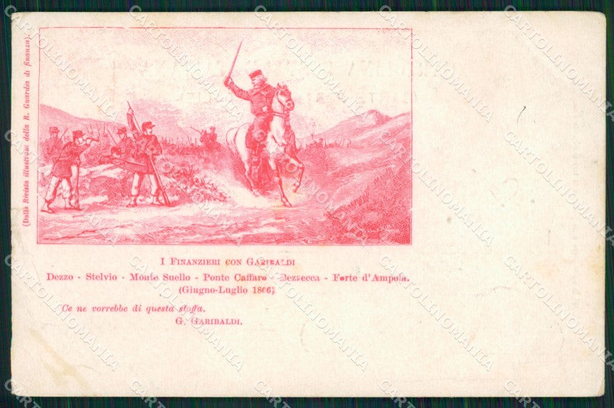 GdF Finanza Garibaldi PIEGHINA Rivista Illustrata STRAPPINO cartolina KF0168 – fronte