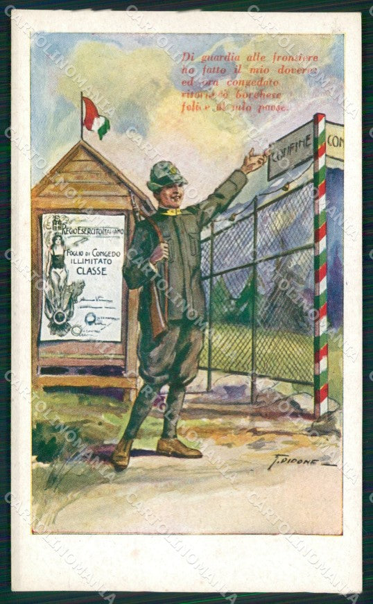 GdF Guardia di Finanza Militari Didone cartolina KF0200 – fronte