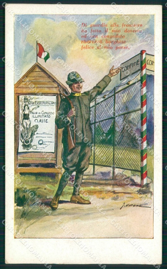 GdF Guardia di Finanza Militari Didone cartolina KF0201 – fronte