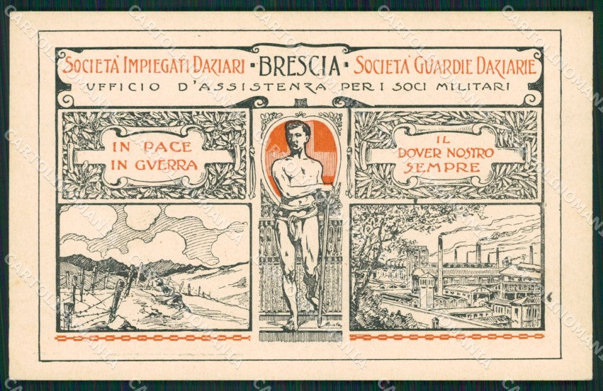 Brescia GdF Guardia di Finanza Militari cartolina KF0214 – fronte