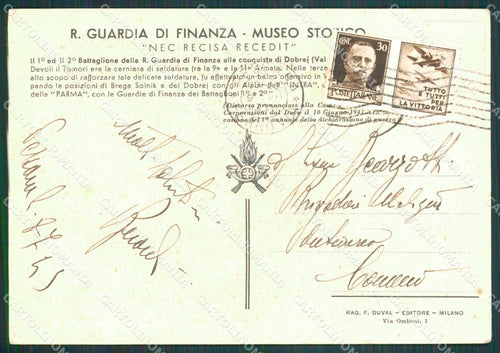 Albania Dobrej Alpini Intra GdF Guardia di Finanza PIEGA FG cartolina KF0246 – retro