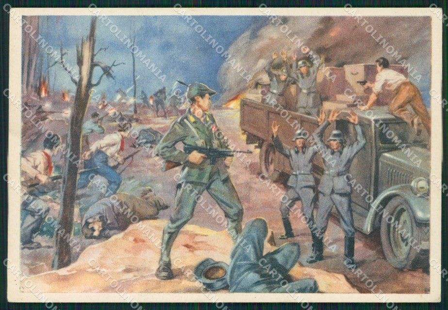 Feltre Ponte della Serra GdF Guardia di Finanza Autocarro FG cartolina KF0249 – fronte