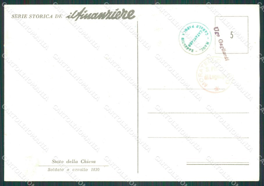 GdF Guardia di Finanza Militari Serie Storica Il Finanziere FG cartolina KF0263 – retro
