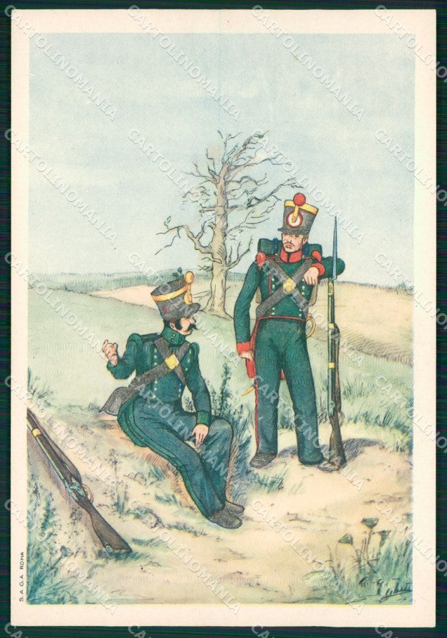 GdF Guardia di Finanza Militari Serie Storica Il Finanziere FG cartolina KF0265 – fronte
