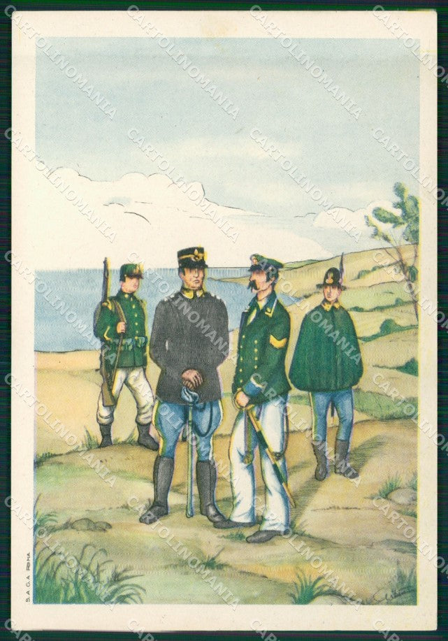 GdF Guardia di Finanza Militari Serie Storica Il Finanziere FG cartolina KF0267 – fronte
