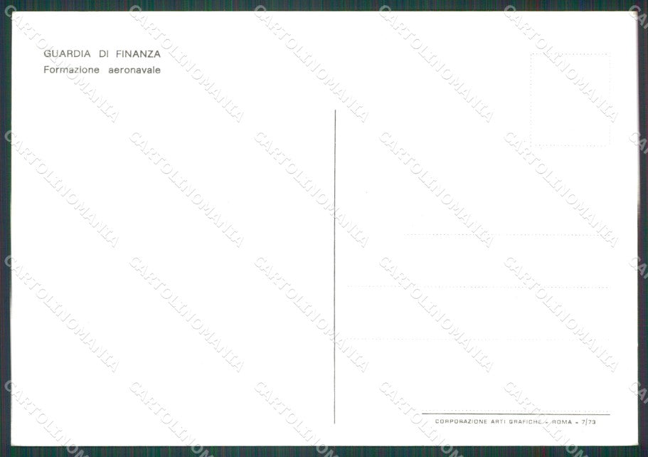 GdF Guardia di Finanza Militari Elicotteri Navi FG cartolina KF0286 – retro
