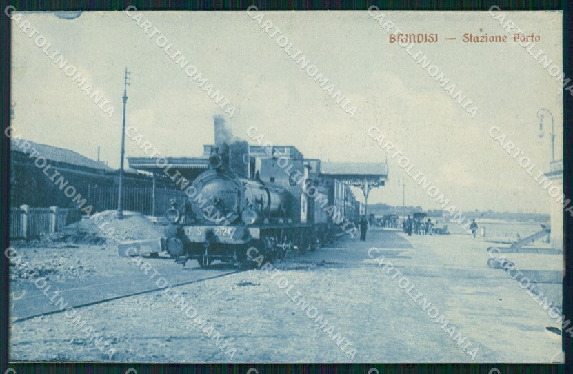Brindisi Stazione Treno Cartolina postcard KF1163 – fronte