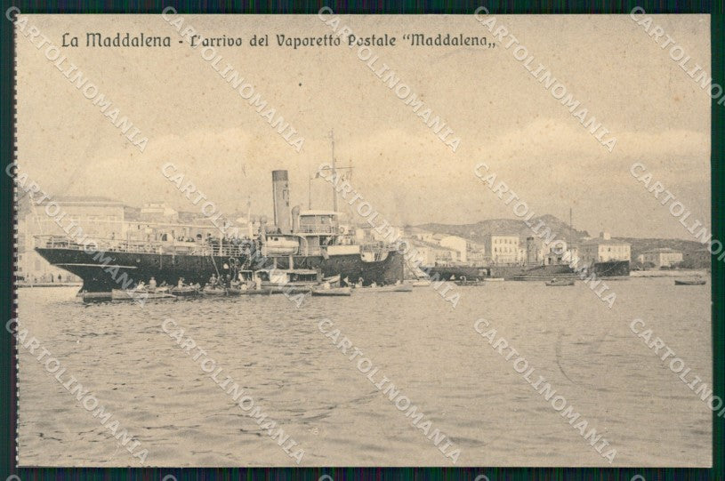 Sassari La Maddalena Vapore Postale postcard KF1168 – fronte