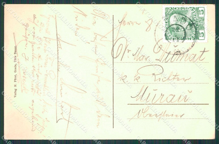 Gorizia Grado Maurizio Furst postcard KF1186 – retro