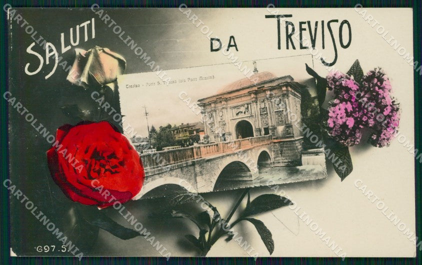Treviso Città Saluti da Porta San Tomaso Foto postcard KF1197 – fronte