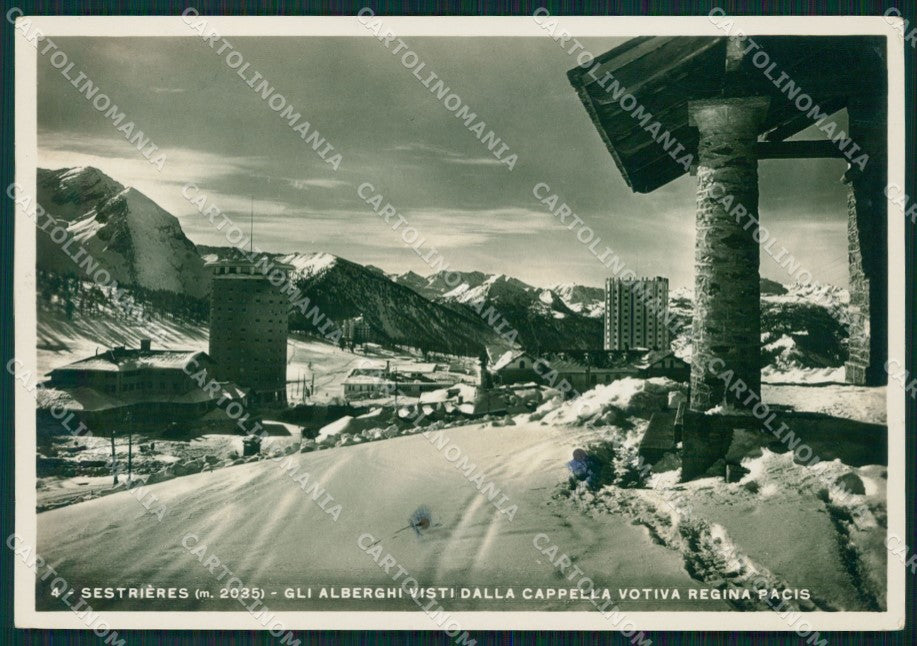 Torino Sestrieres Nevicata Foto FG cartolina KF1522 – fronte
