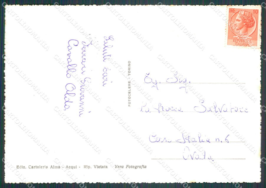 Alessandria Acqui Terme Foto FG cartolina KF1532 – retro